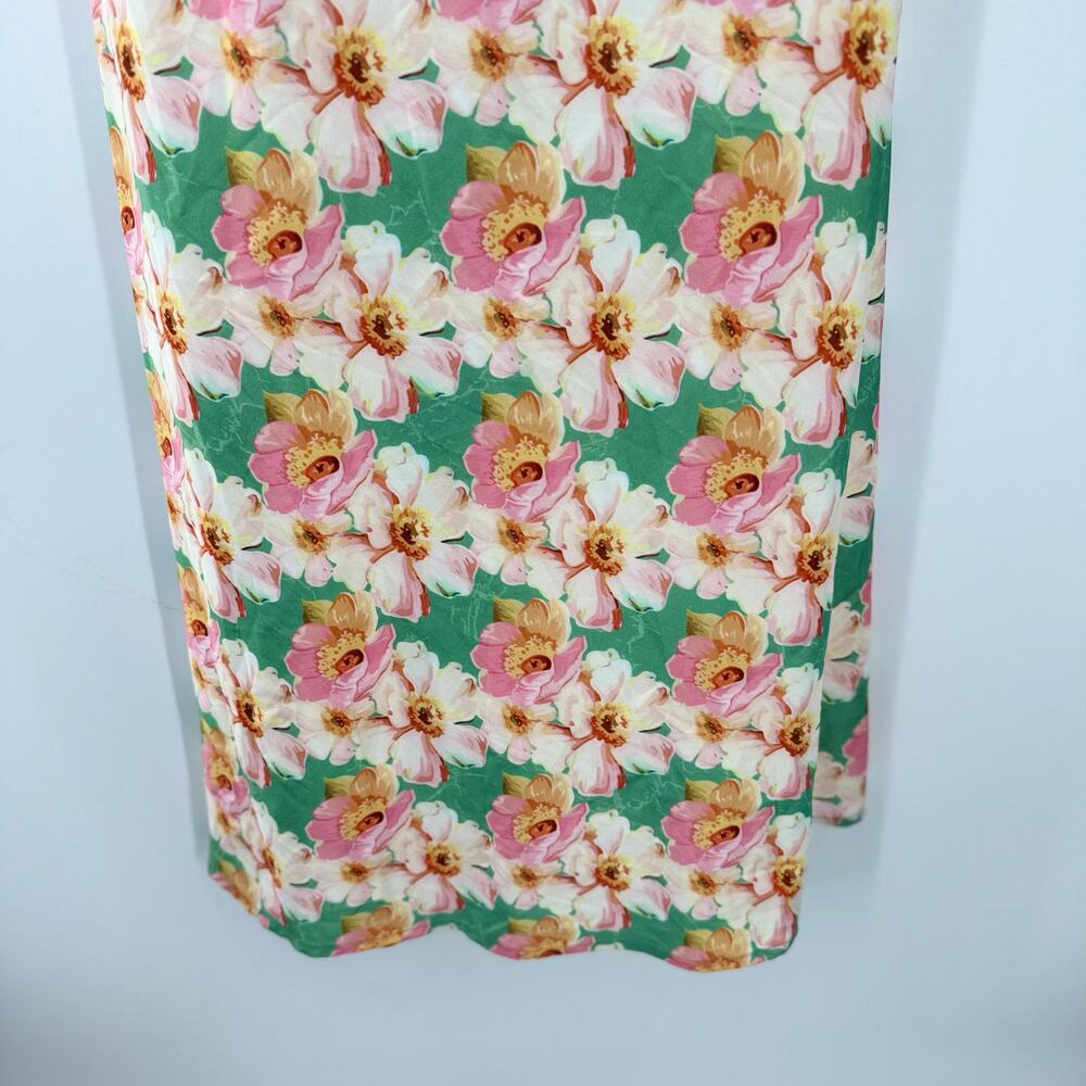 ASTR THE LABEL Giova Dress Size Small Maxi Wedding Cocktail Evening Floral Satin - Picture 14 of 14